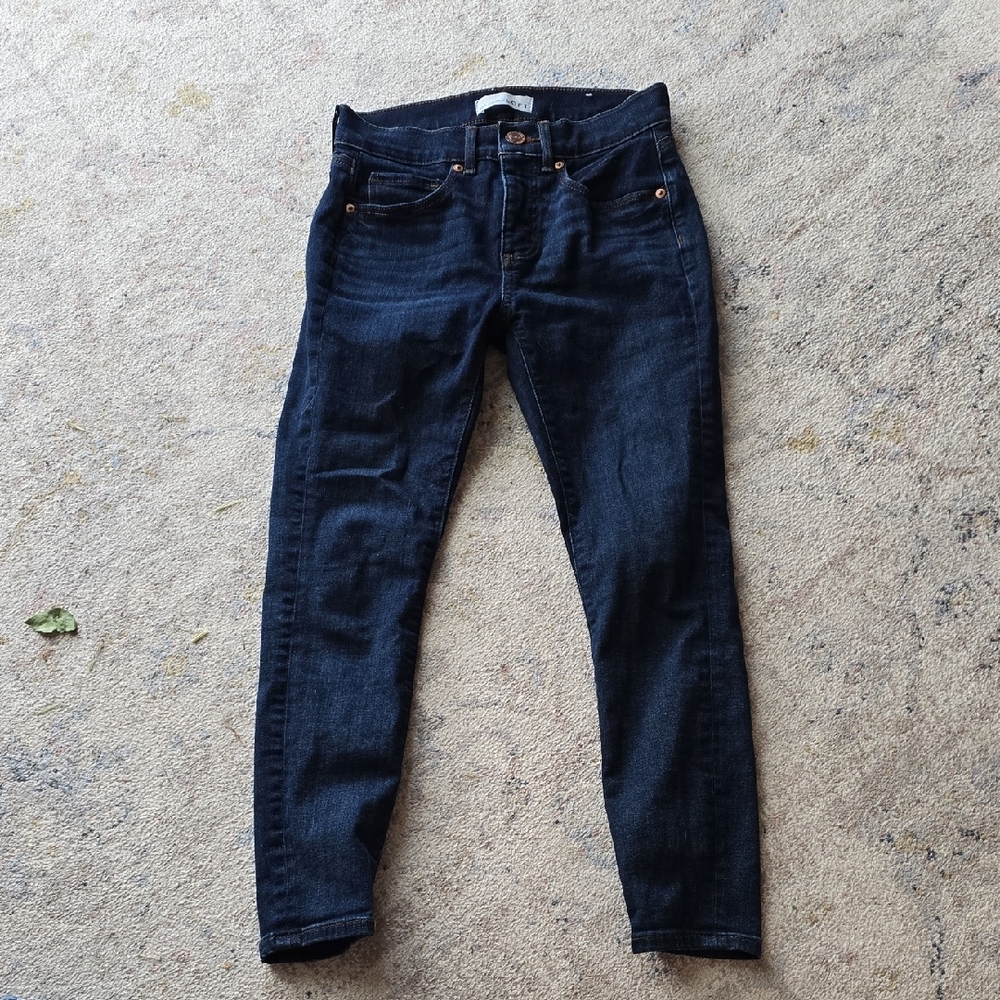 LOFT Dark Indigo Women's Skinny Jeans 25/0 Petite